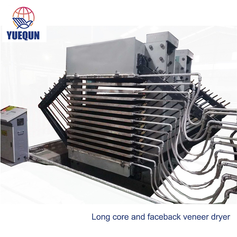 hot press type wood core veneer dryer for plywood making machine